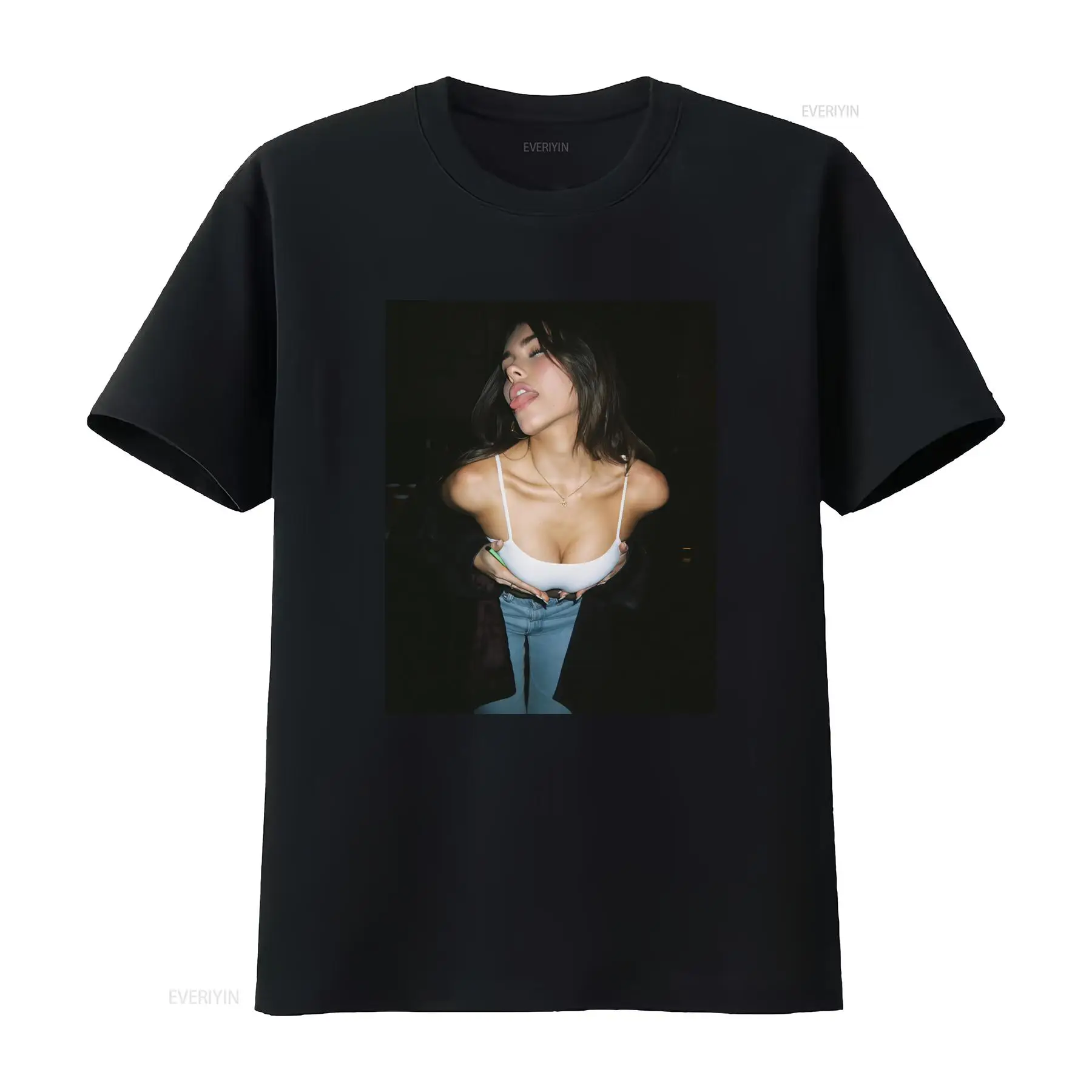 Vintage Fashion Market - Madison Beer Style sexy mode-T-shirt voor