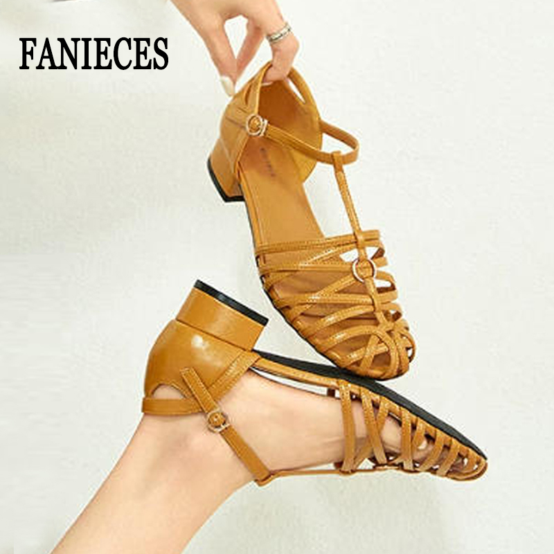 Vintage Fashion Women Dresses - Plus Size Dames Romeinse sandalen Geweven