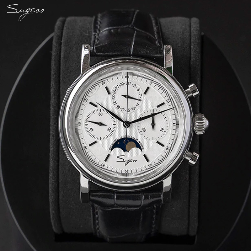 Vintage Fashion Complete - Sugess Herenhorloge Origineel uurwerk ST1908 Mechanische