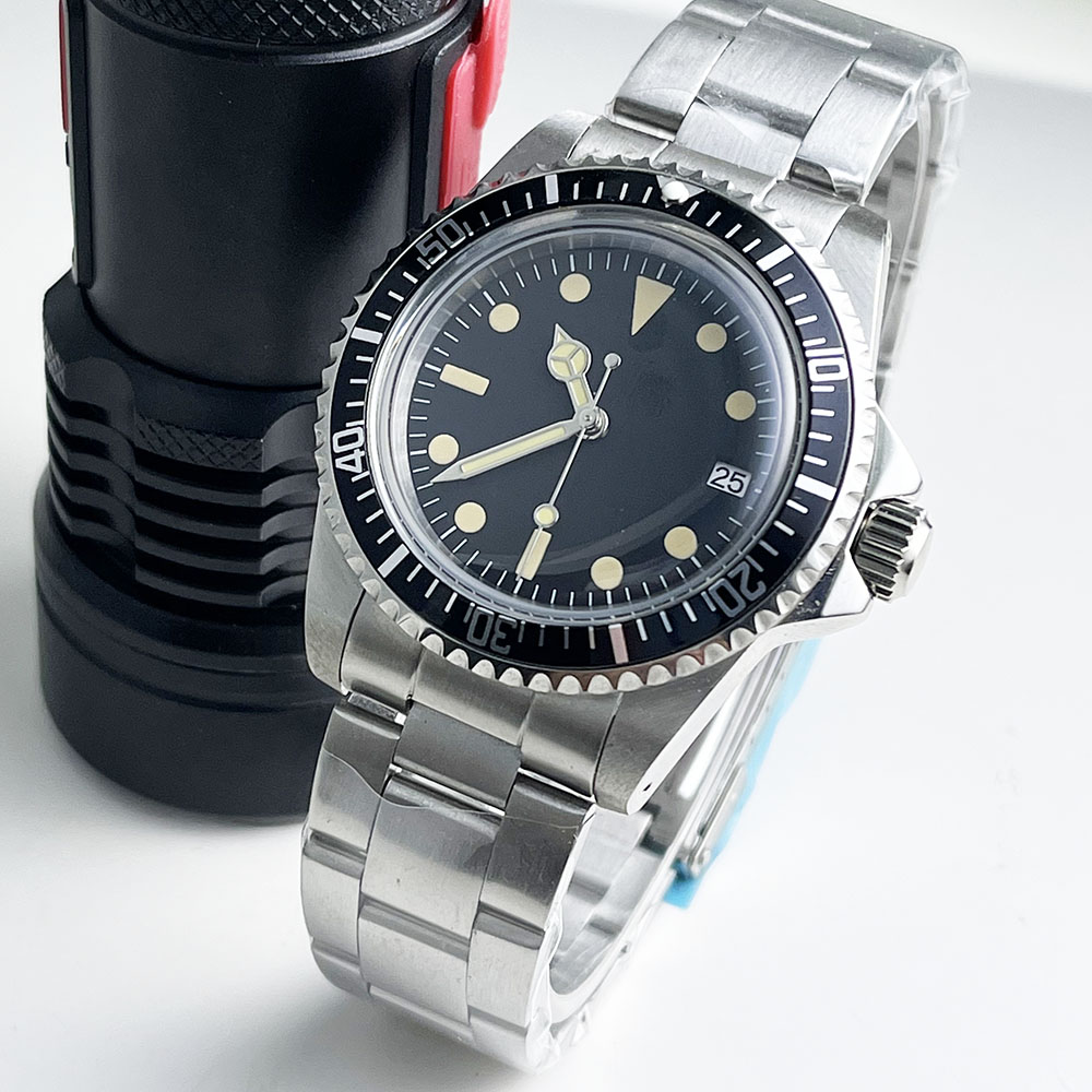 Vintage Fashion Complete - 39mm Vintage Ronde Glazen Kast Roestvrijstalen