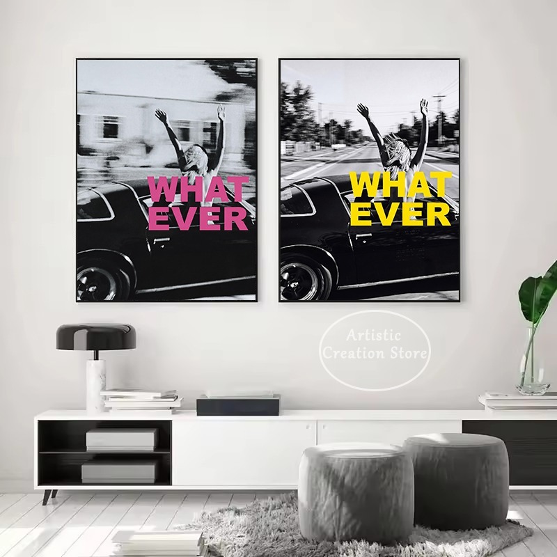 Vintage Fashion Prints For Wall - Retro Fashion Wat dan ook meisje