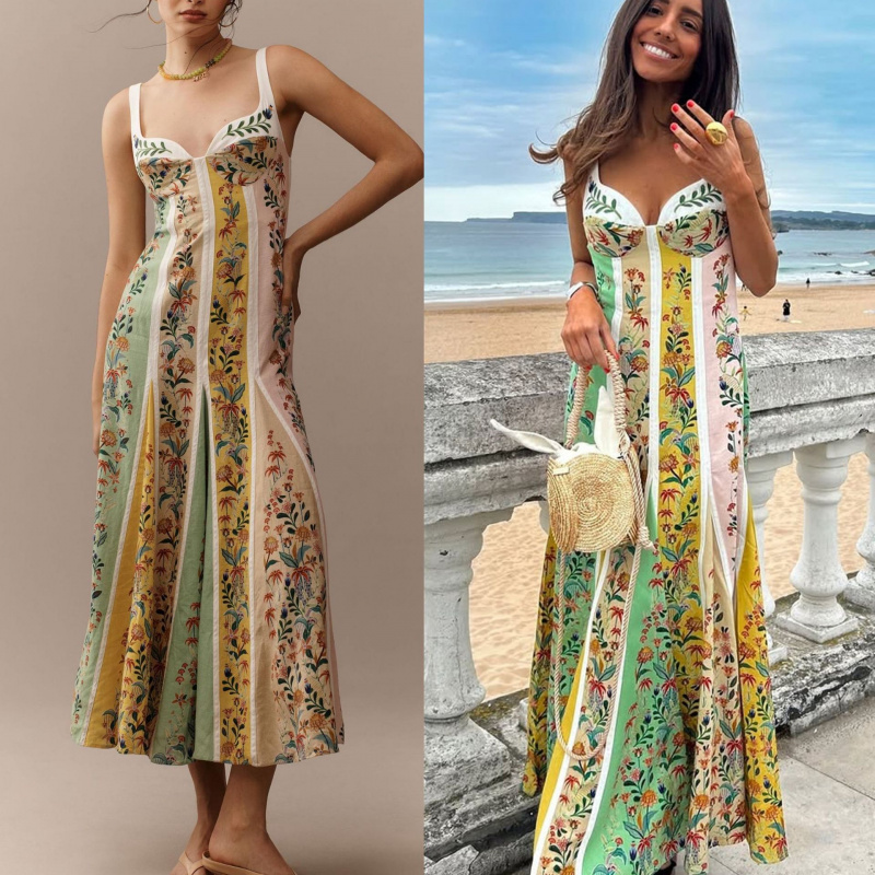 Vintage Fashion Women Dresses - Mode Elegante Vrouwen Mouwloze Feestjurken Casual