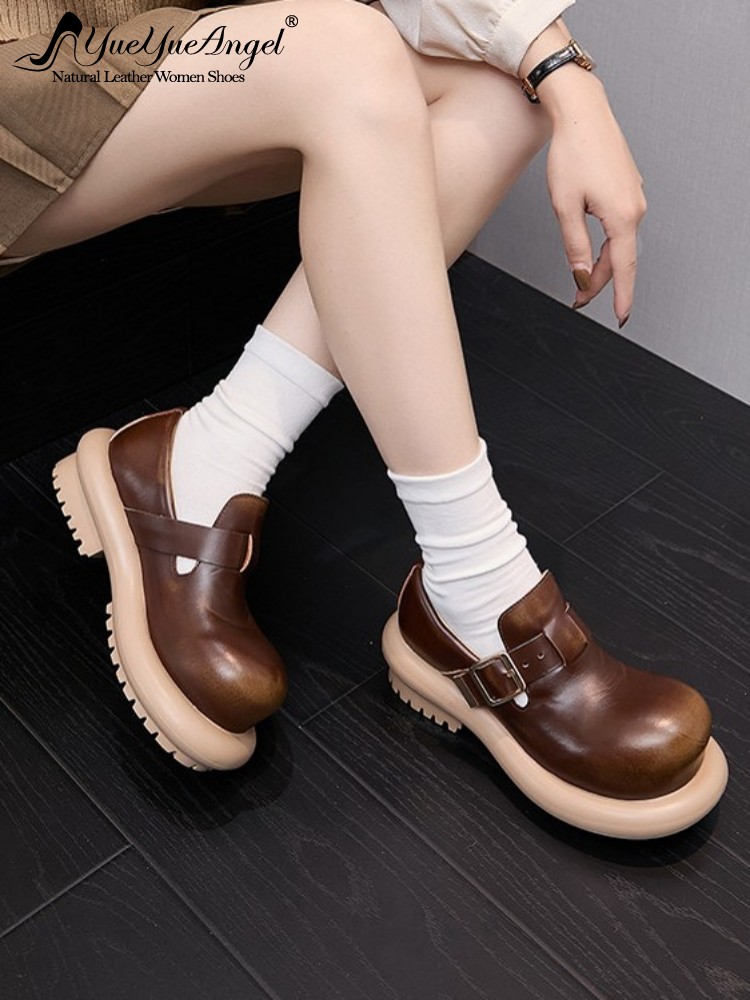 Vintage Fashion For Men - Vintage Derby-schoenen van echt rundleer in
