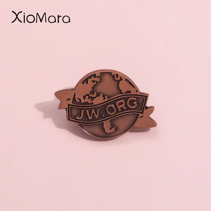 Vintage Fashion Org - Jw, Org Earth Emaille Pins Custom