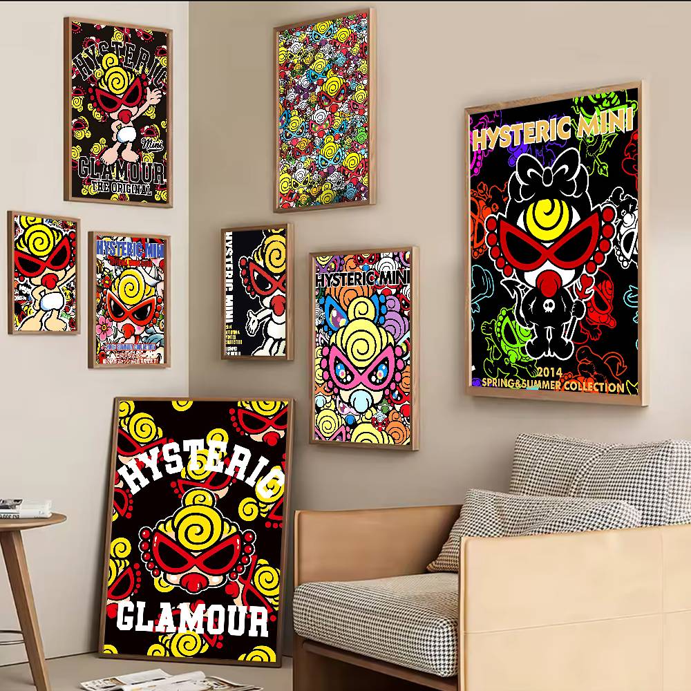Vintage Fashion Prints For Wall - Japan Fashion H-Hysteric M-Mini Goede kwaliteit