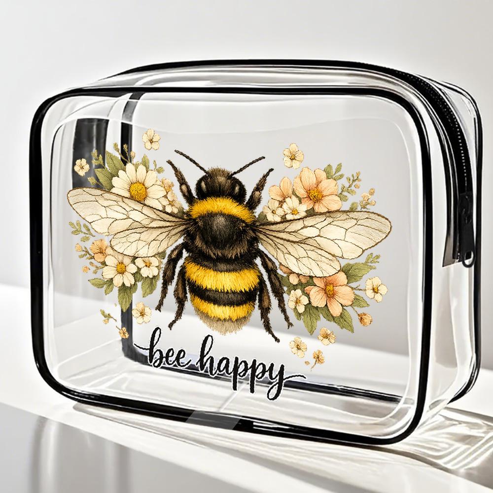 Vintage Fashion Org - Reistasjes voor make-up Bumble Bee Floral