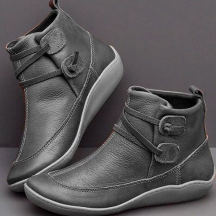 Dames Vintage Ronde Teen PU Le - Vintage Fashion For Men recensie en prijs