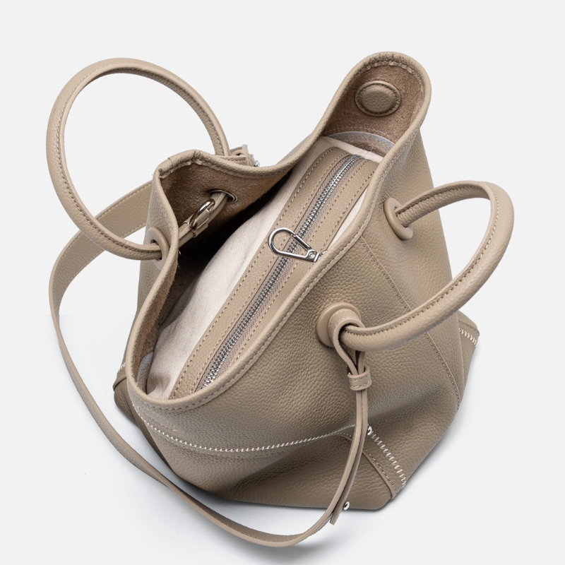 Echt leer dames nieuwe handtas - Vintage Fashion Market recensie en prijs