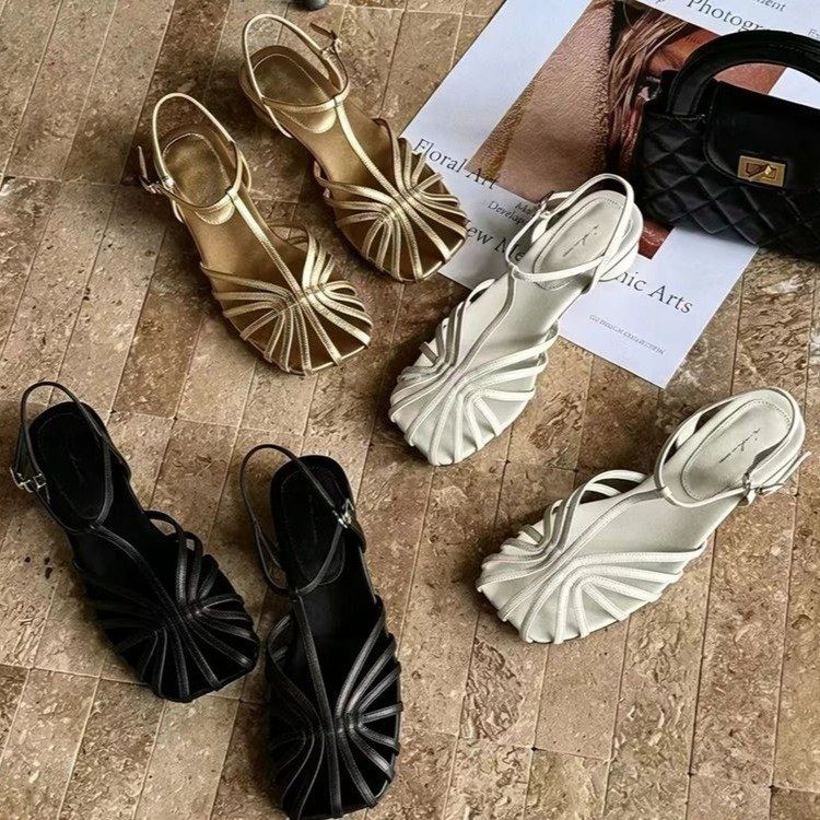Franse vintage geweven teensan - French Vintage Fashion recensie en prijs