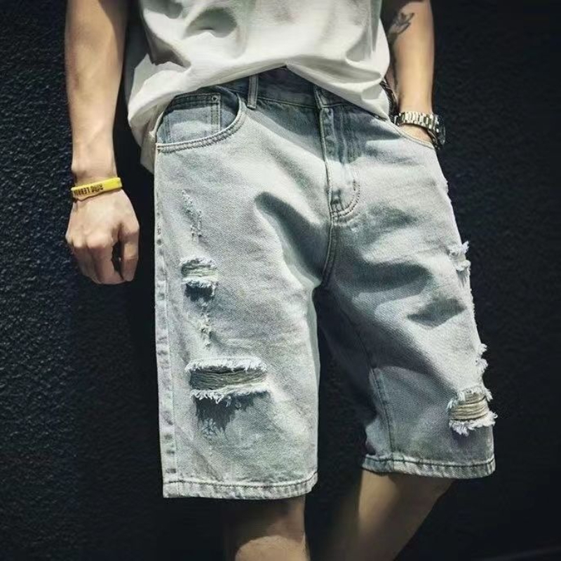 Edgy Cool gescheurde denimshor - Vintage Fashion Hong Kong recensie en prijs