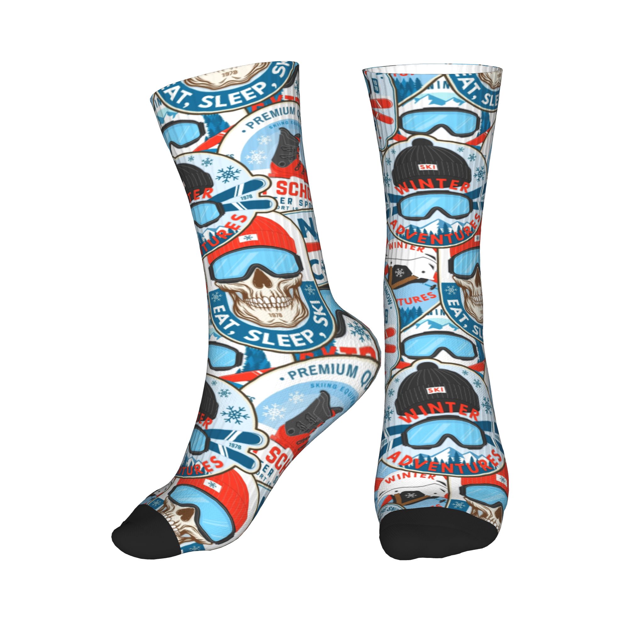 Vintage rood blauwe Ski Club n - Vintage Fashion For Men recensie en prijs