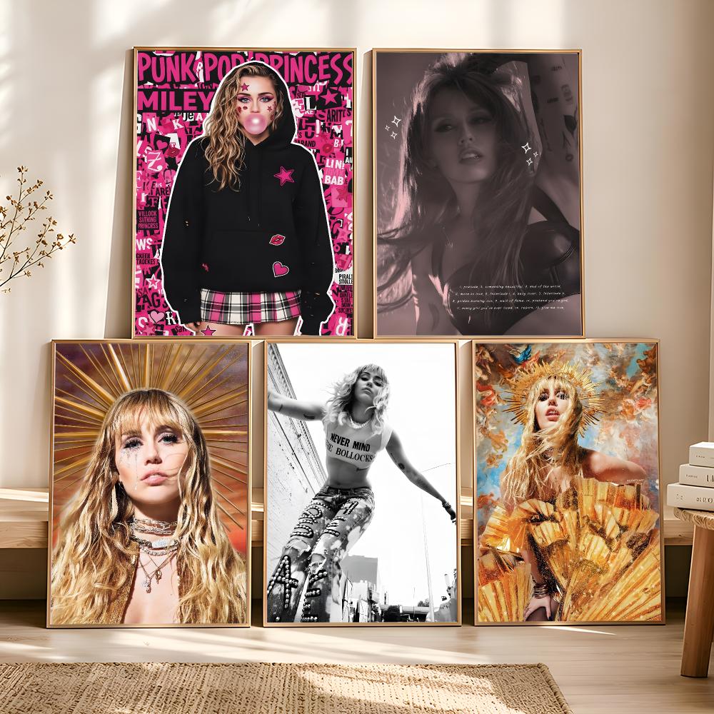 Zangeres M-Miley Cyrus Schilde - Vintage Fashion Prints For Wall recensie en prijs