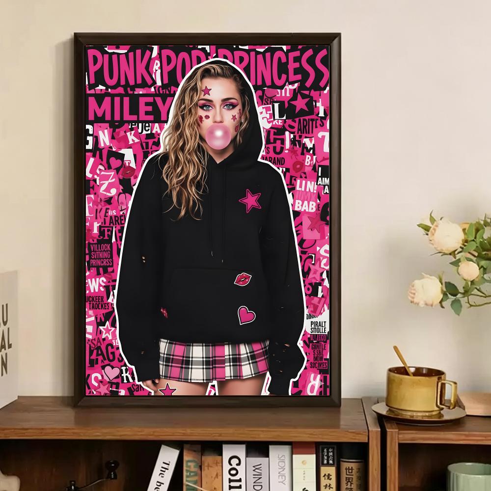 Zangeres M-Miley Cyrus Schilde - Vintage Fashion Prints For Wall recensie en prijs