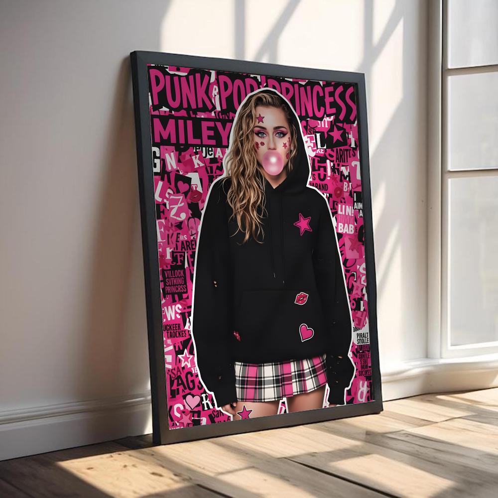 Zangeres M-Miley Cyrus Schilde - Vintage Fashion Prints For Wall recensie en prijs