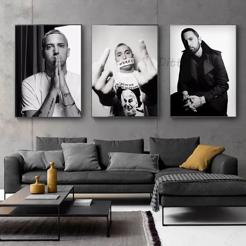 Hip Hop Rapper Zanger Eminem V - Vintage Fashion Prints For Wall recensie en prijs