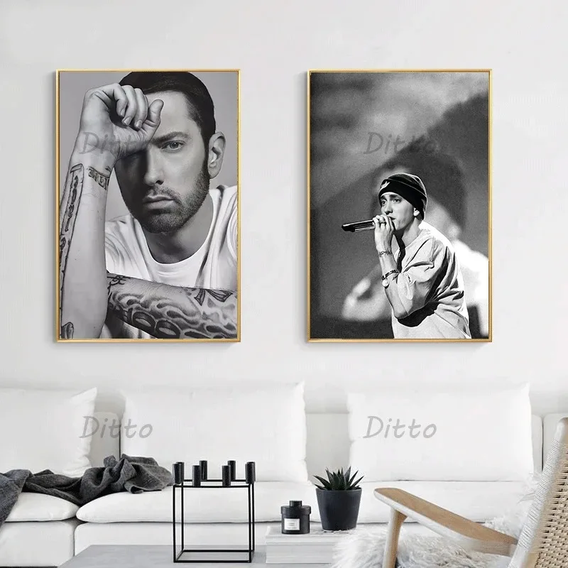 Hip Hop Rapper Zanger Eminem V - Vintage Fashion Prints For Wall recensie en prijs
