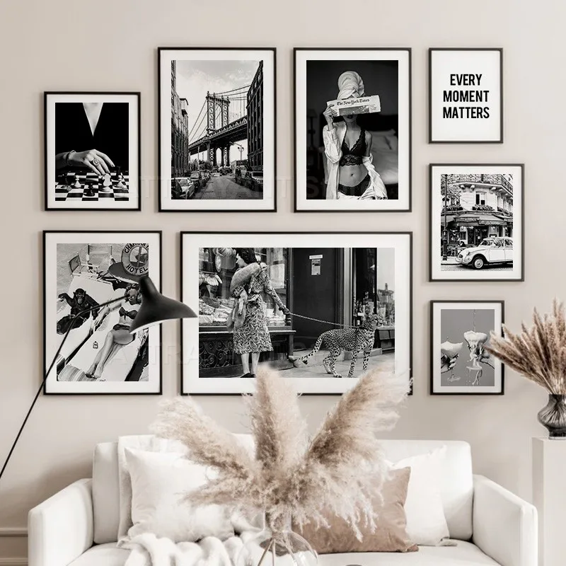 Zwart-wit vintage muurkunst ca - Vintage Fashion Prints For Wall recensie en prijs
