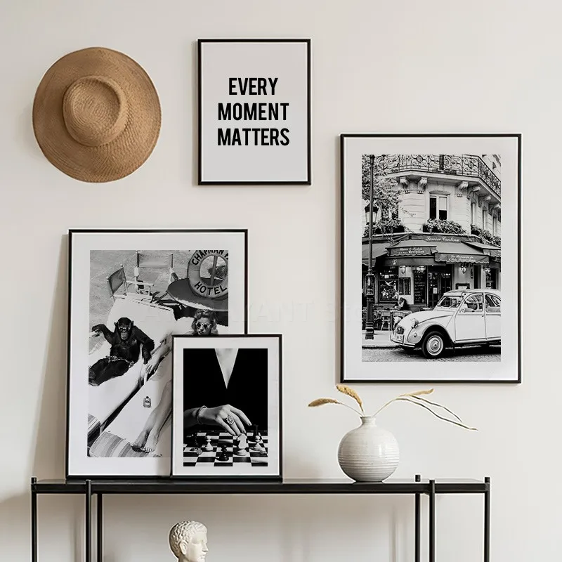 Zwart-wit vintage muurkunst ca - Vintage Fashion Prints For Wall recensie en prijs