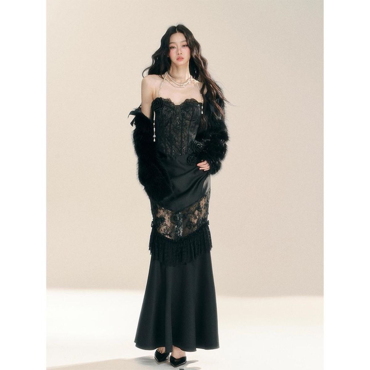 Vintage Gothic Grunge Y2k Kant - Vintage Fashion Women Dresses recensie en prijs