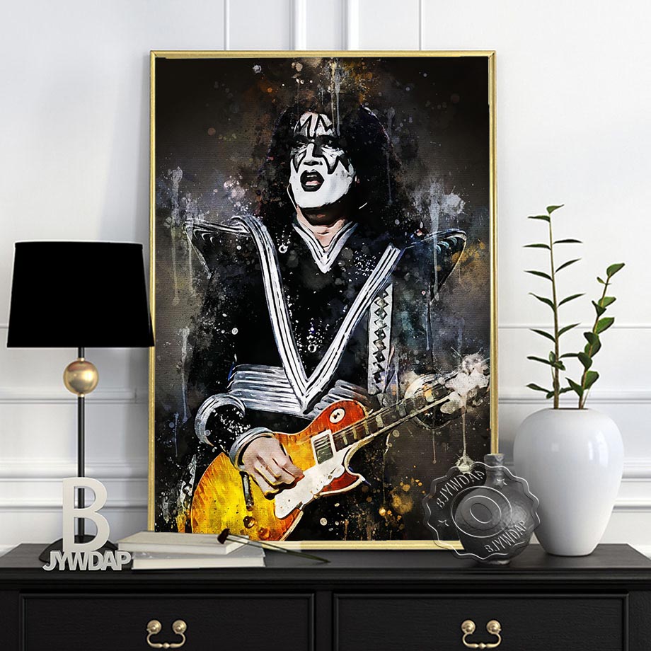 Rock Star Alvin Lee Dark Bg Al - Vintage Fashion Prints For Wall recensie en prijs