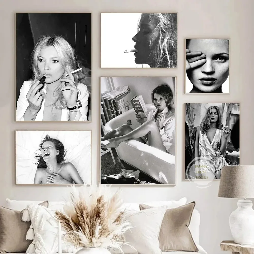 Vintage Sexy Supermodel Kate M - Vintage Fashion Prints For Wall recensie en prijs