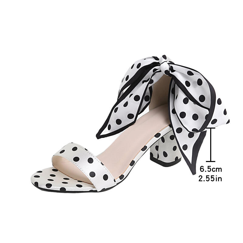 Vintage zwart-witte polkadot e - Vintage Fashion Women Dresses recensie en prijs