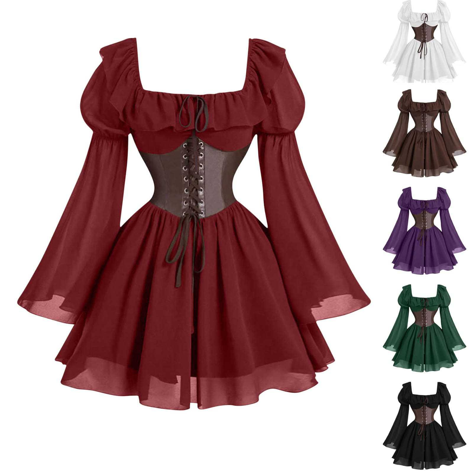 Renaissance middeleeuwse dames - Vintage Fashion Women Dresses recensie en prijs
