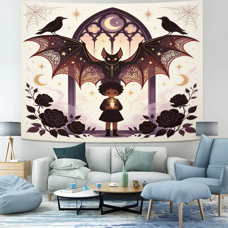 Gotisch Halloween Wandkleed Vi - Vintage Fashion Prints For Wall recensie en prijs