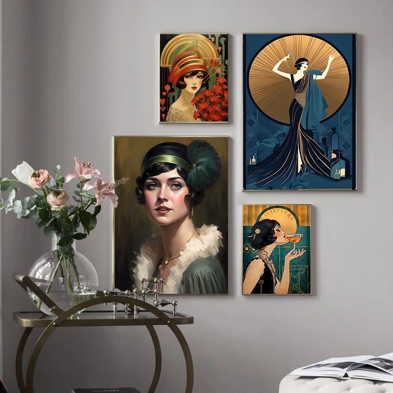 Vintage Flapper Girl Poster 19 - Vintage Fashion Prints For Wall recensie en prijs