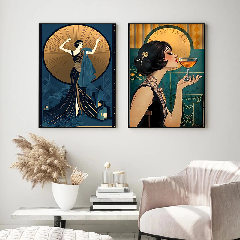 Vintage Flapper Girl Poster 19 - Vintage Fashion Prints For Wall recensie en prijs